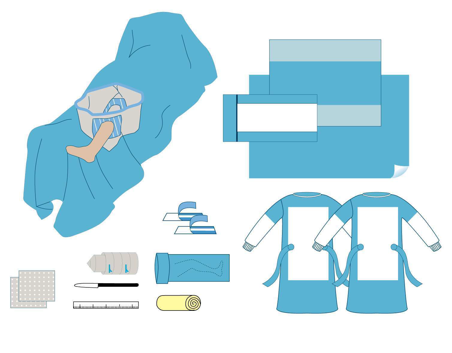 K.B.B. Cerrahi Örtü Setleri 